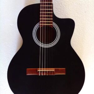 Guitarra Negra acústica cuerda nylon